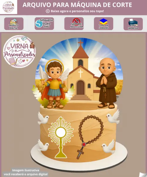 Arquivo de Corte Topo de Bolo - Frei Gilson