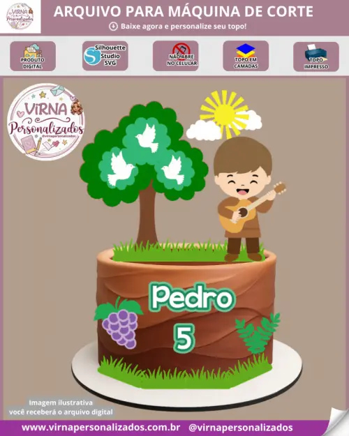 Arquivo de Corte Topo de Bolo - Frei Gilson