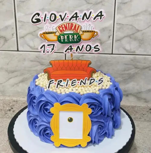 Arquivo de Corte Topo de Bolo - Friends