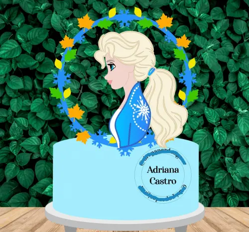 Arquivo de Corte Topo de Bolo - Frozen