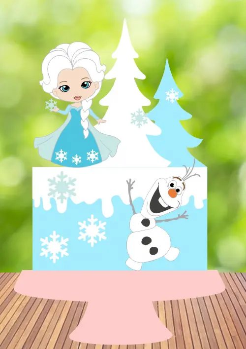 Arquivo de Corte Topo de Bolo - Frozen