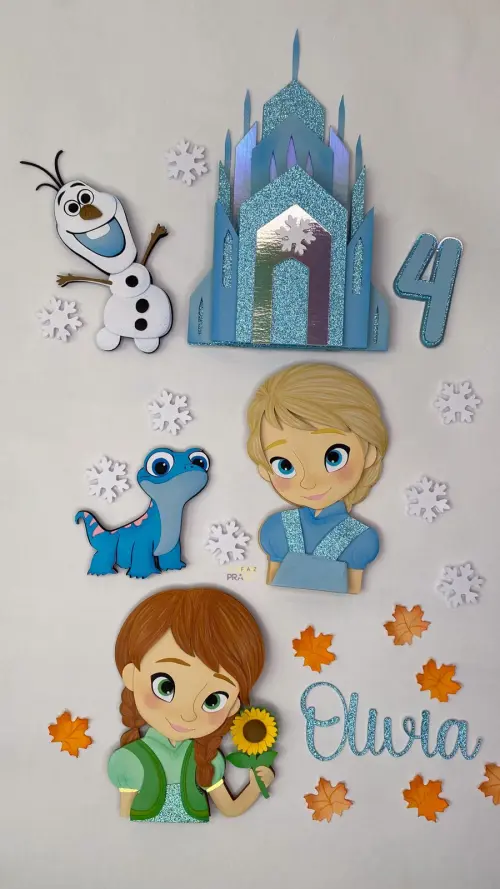 Arquivo de Corte Topo de Bolo - Frozen