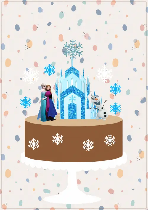 Arquivo de Corte Topo de Bolo - Frozen