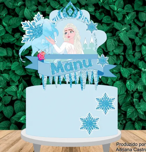 Arquivo de Corte Topo de Bolo - Frozen