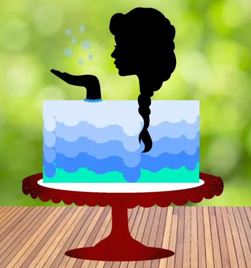 Arquivo de Corte Topo de Bolo - Frozen