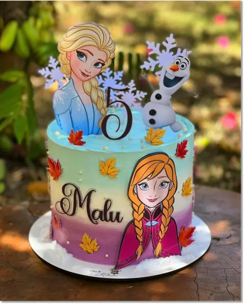 Arquivo de Corte Topo de Bolo - Frozen