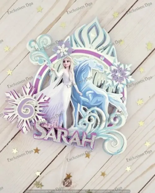 Arquivo de Corte Topo de Bolo - Frozen