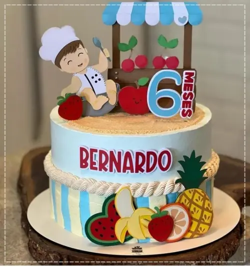 Arquivo de Corte Topo de Bolo - Frutas