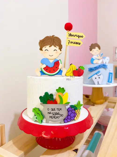 Arquivo de Corte Topo de Bolo - Frutas