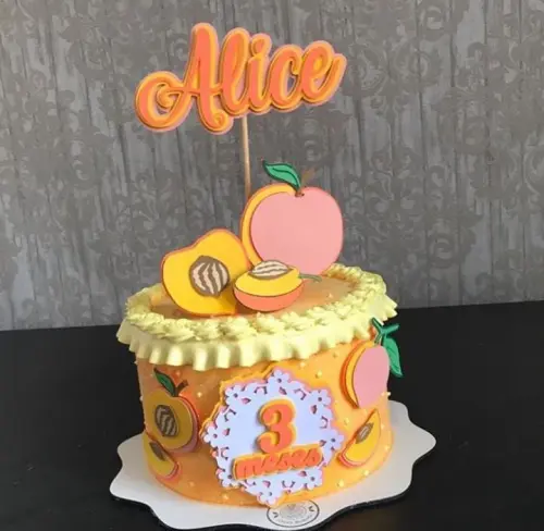 Arquivo de Corte Topo de Bolo - Frutas