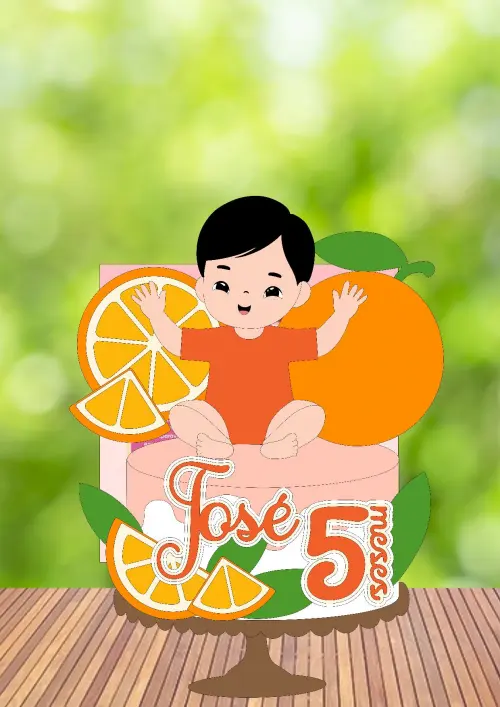 Arquivo de Corte Topo de Bolo - Frutas