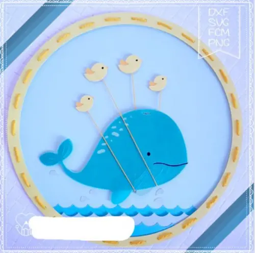 Arquivo de Corte Topo de Bolo - Fundo do Mar