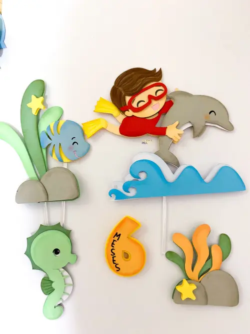 Arquivo de Corte Topo de Bolo - Fundo do Mar