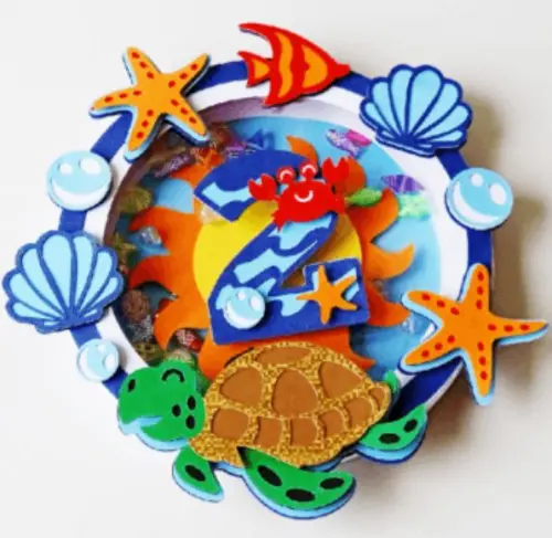 Arquivo de Corte Topo de Bolo - Fundo do Mar