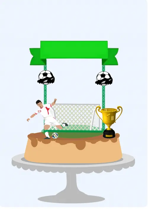 Arquivo de Corte Topo de Bolo - Futebol