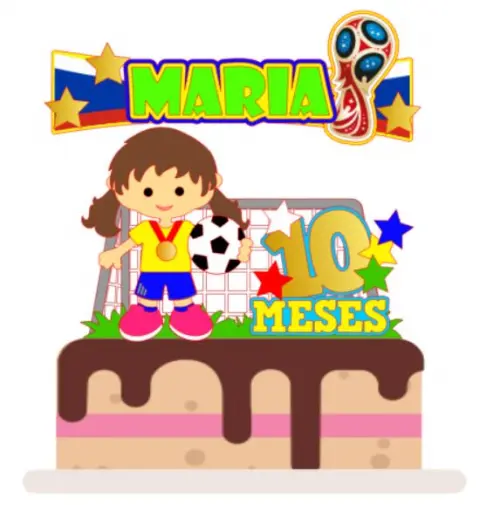 Arquivo de Corte Topo de Bolo - Futebol