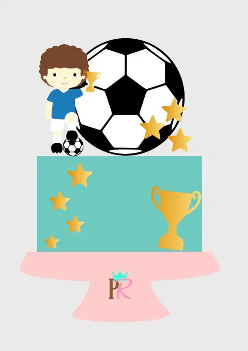 Arquivo de Corte Topo de Bolo - Futebol