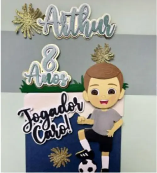 Arquivo de Corte Topo de Bolo - Futebol