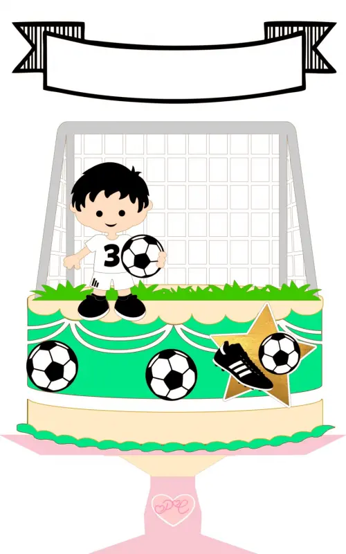 Arquivo de Corte Topo de Bolo - Futebol