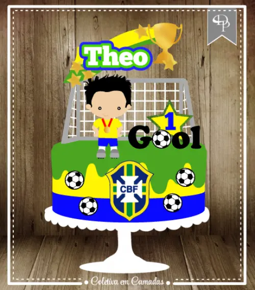 Arquivo de Corte Topo de Bolo - Futebol