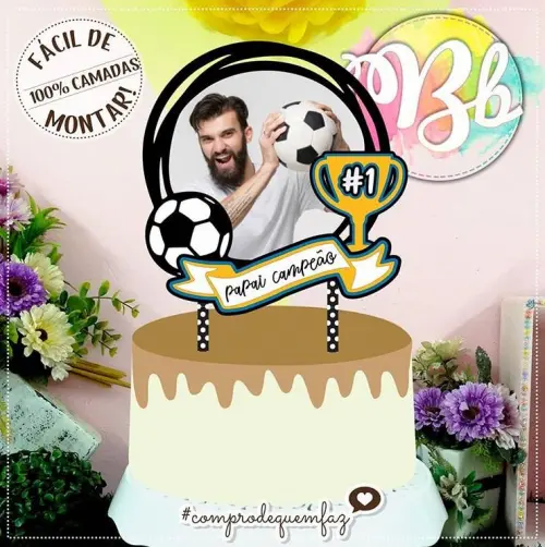 Arquivo de Corte Topo de Bolo - Futebol