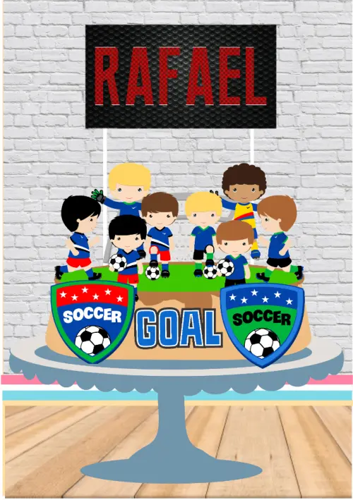 Arquivo de Corte Topo de Bolo - Futebol