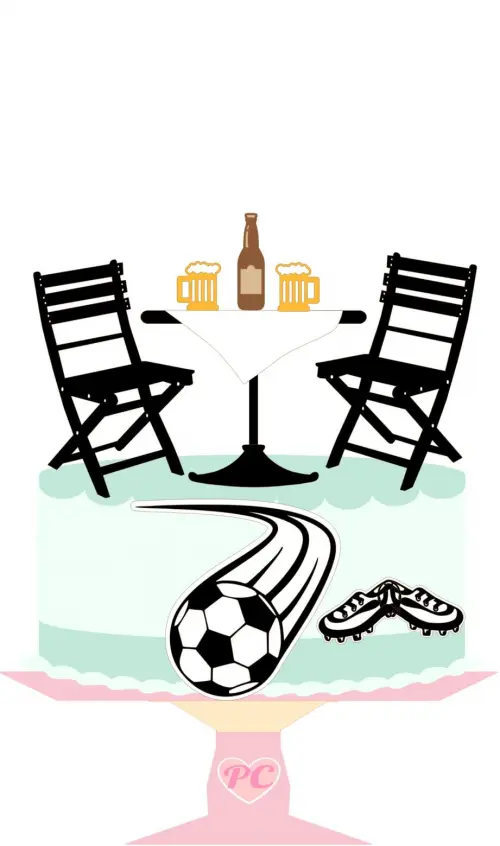 Arquivo de Corte Topo de Bolo - Futebol