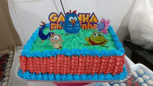 Arquivo de Corte Topo de Bolo - Galinha Pintadinha