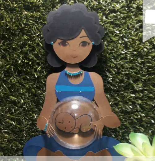 Arquivo de Corte Topo de Bolo - Gestante