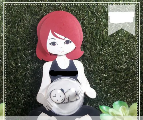 Arquivo de Corte Topo de Bolo - Gestante