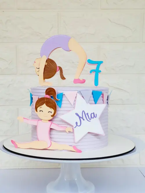 Arquivo de Corte Topo de Bolo - Ginastica