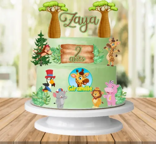 Arquivo de Corte Topo de Bolo - Giramille