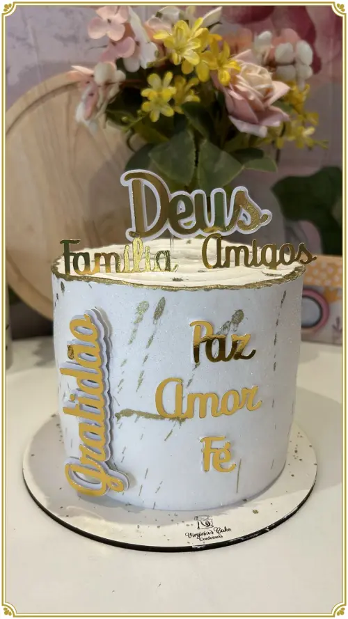 Arquivo de Corte Topo de Bolo - Gratidão