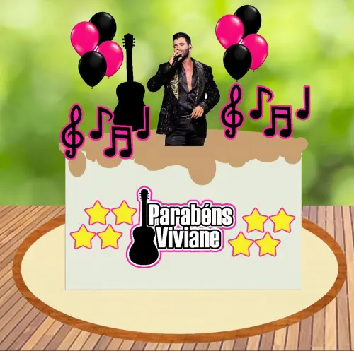 Arquivo de Corte Topo de Bolo - Gustavo Lima