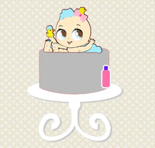 Arquivo de Corte Topo de Bolo - Hora do Banho