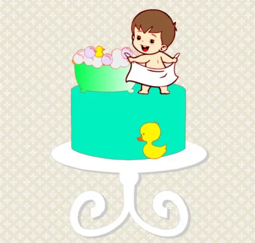 Arquivo de Corte Topo de Bolo - Hora do Banho