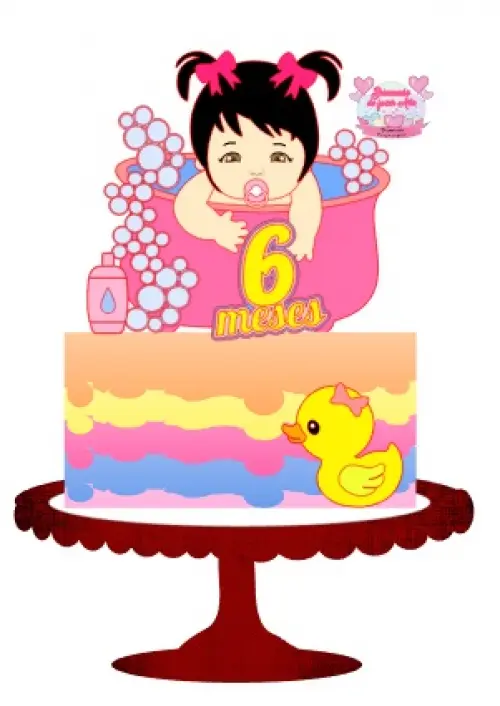 Arquivo de Corte Topo de Bolo - Hora do Banho