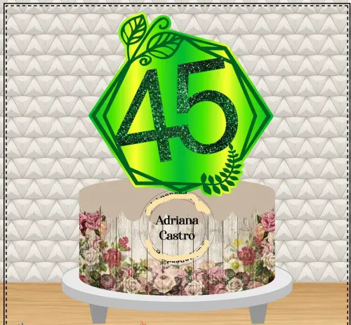 Arquivo de Corte Topo de Bolo - Idade 30tei