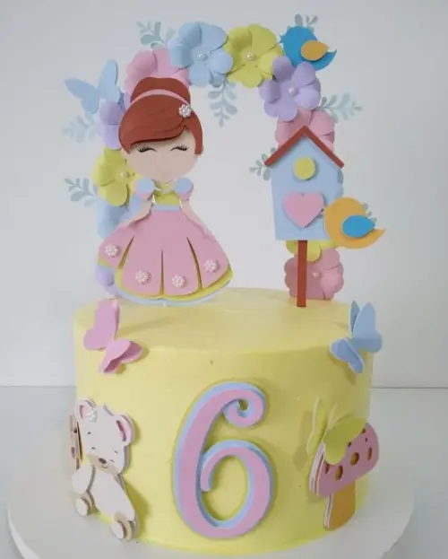 Arquivo de Corte Topo de Bolo - Jardim