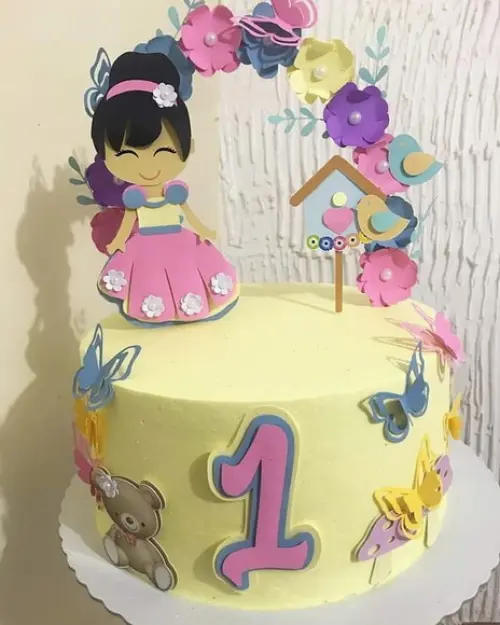 Arquivo de Corte Topo de Bolo - Jardim