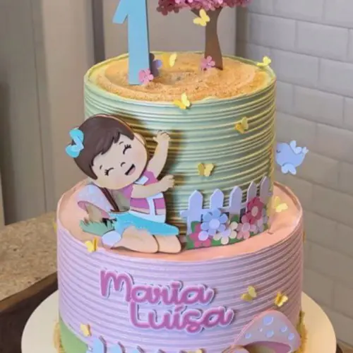 Arquivo de Corte Topo de Bolo - Jardim