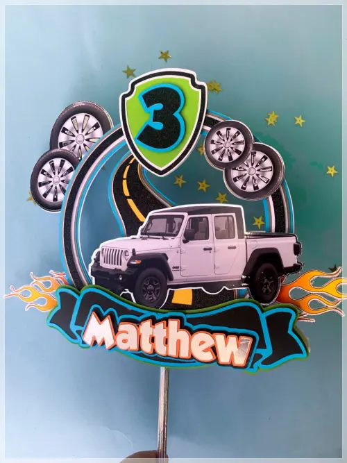 Arquivo de Corte Topo de Bolo - Jipe