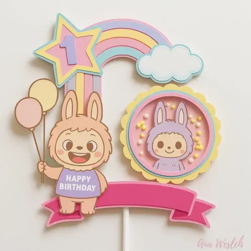 Arquivo de Corte Topo de Bolo - Labubu