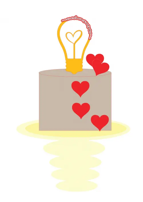 Arquivo de Corte Topo de Bolo - Lâmpada