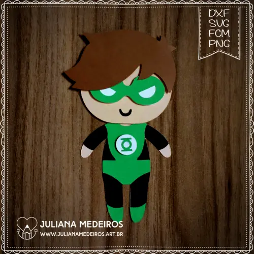 Arquivo de Corte Topo de Bolo - Lanterna Verde