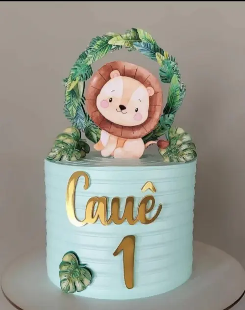 Arquivo de Corte Topo de Bolo - Leãozinho