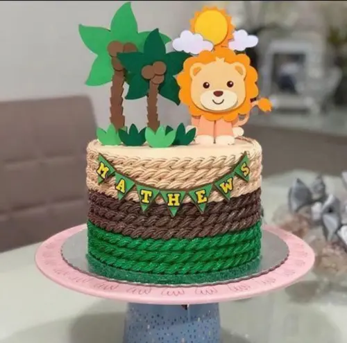 Arquivo de Corte Topo de Bolo - Leãozinho