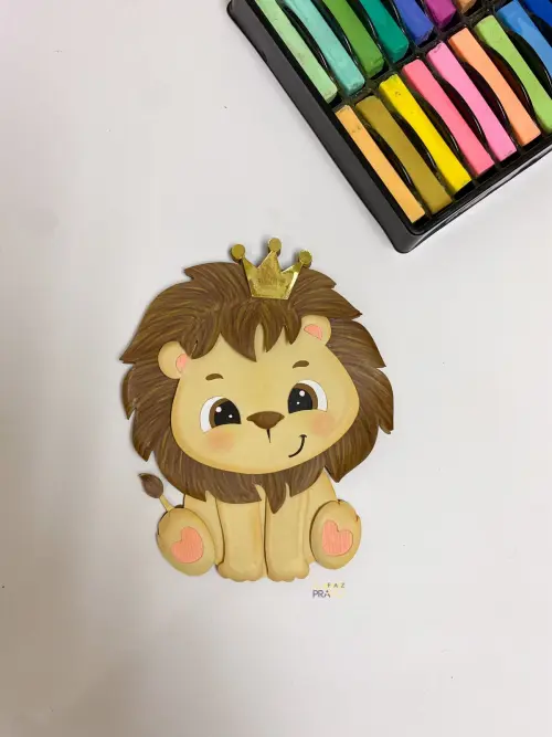 Arquivo de Corte Topo de Bolo - Leãozinho