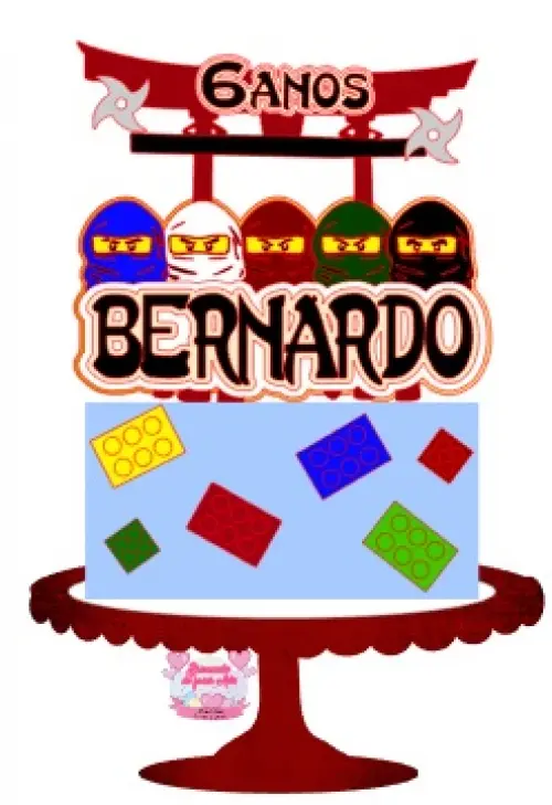 Arquivo de Corte Topo de Bolo - Lego Ninjago