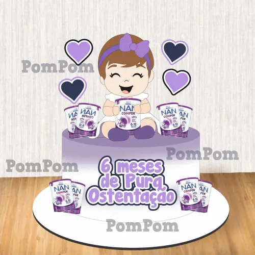 Arquivo de Corte Topo de Bolo - Leite Nan